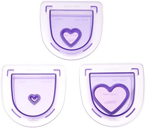 Wilton Cutting Insert Layered Hearts 3pc Purple 1