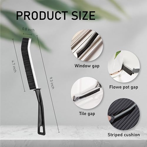 ZUZO 2 Pcs Hard Bristle Crevice Brush Set