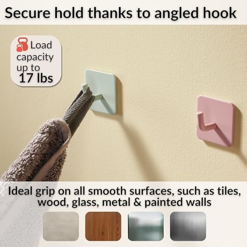 DEKAZIA Cute Kids Wall Hooks - Colorful Adhesive