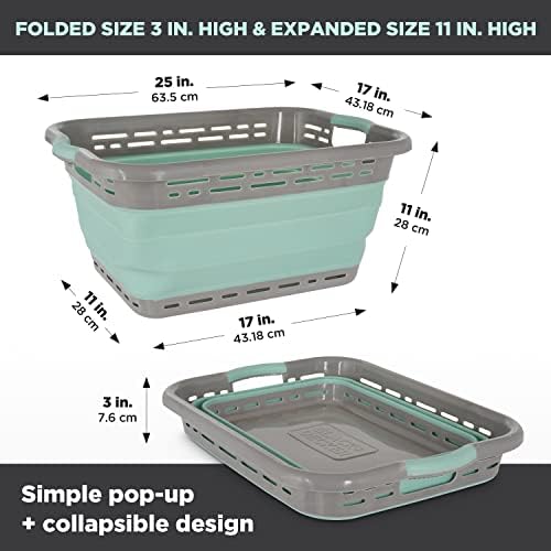 BLACKDECKER 25 Inch Slim Collapsible Laundry Basket
