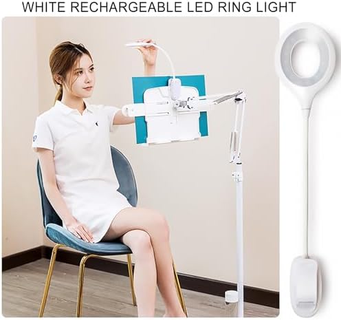 Adjustable Foldable Reading Shelf with Lamp