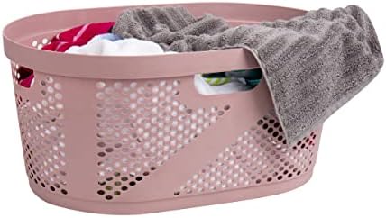 Mind Reader 40L Laundry Basket Set of 2 Pink