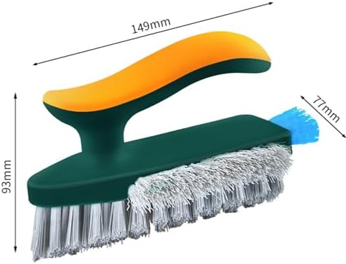 Multi Functional Gap Cleaning Brush with V-Shape and Silicone Scraper