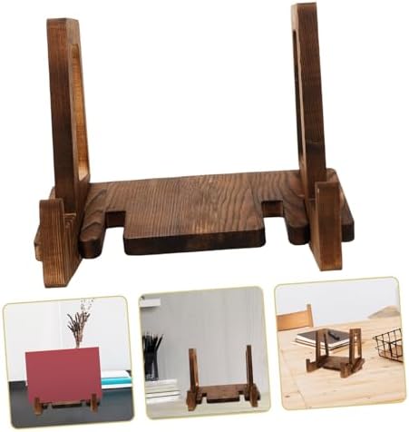 IMIKEYA 2pcs Wooden Recipe Stand Cookbook Holder Kitchen Decor