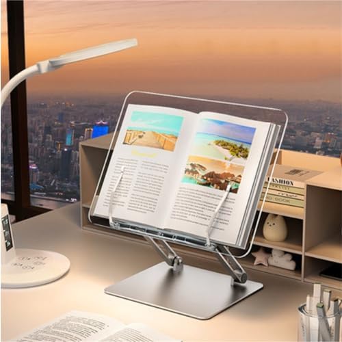 UHRLGHS Adjustable Foldable Book Stand for Kitchen and Office