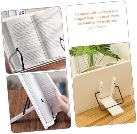 Elegant Wood Book Holder Stand for Cookbooks and Tablets
