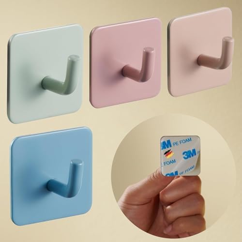 DEKAZIA Cute Kids Wall Hooks - Colorful Adhesive