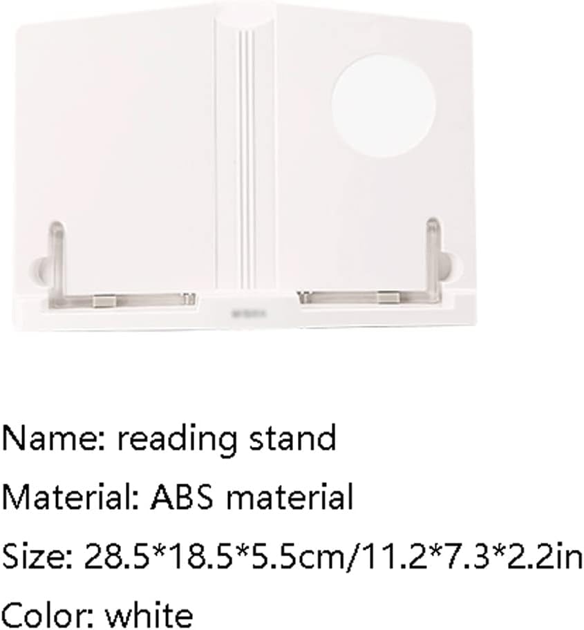 Creative Modern Plastic Portable Book Stand - Adjustable Folding Hands-Free Holder
