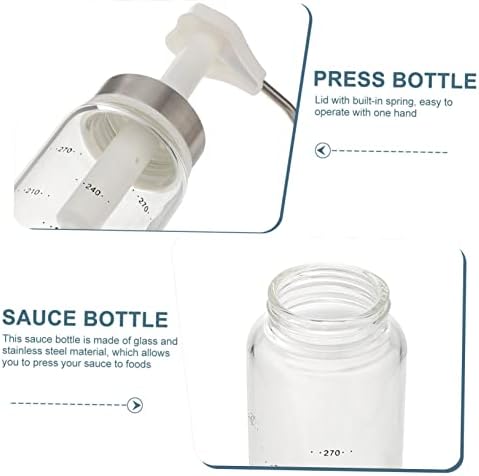 300ml Squeeze Sauce Bottle Leakproof Kitchen Storage Container