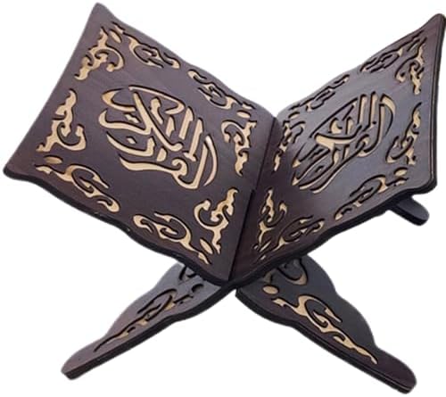Foldable Quran Holder Stand for Prayer and Reading Black
