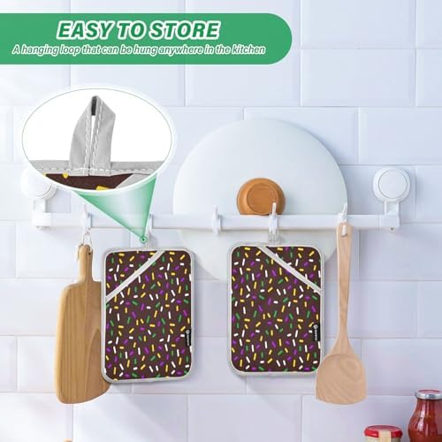 Kcldeci Colorful Sprinkles 2Pack Oven Mitts