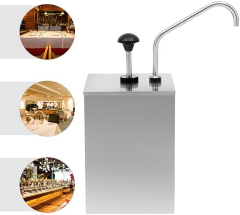 4L Stainless Steel Sauce Dispenser for Commercial Use