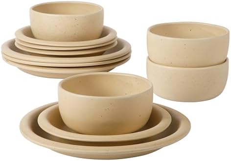 Bloomhouse Corsica Clay 12-Piece Dinnerware Set