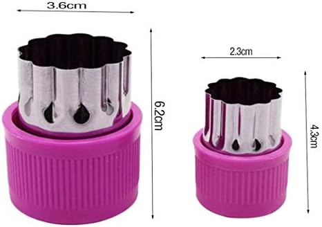 Hoshen 12-Piece PP Hand Guard Biscuit Knife Set - Purple