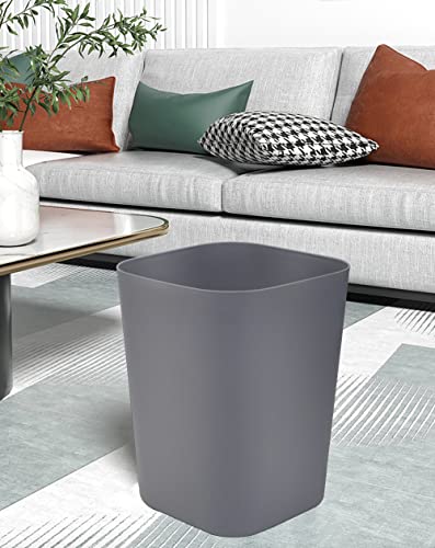 Gereen 2 Gallon Square Trash Can Pack of 2 WhiteGray