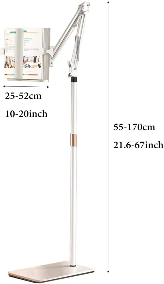UHRLGHS Adjustable Floor Book Stand for Reading and Laptop