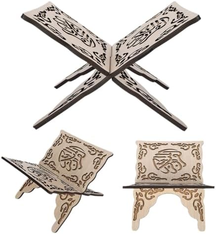 Wooden Quran Holder Stand Foldable Book Display Stand