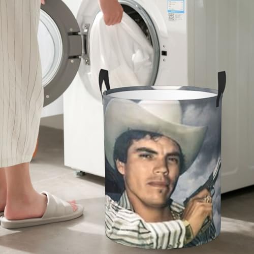 Cha-lino Singer Sanchez Round Single-Layer Laundry Basket