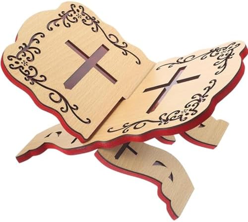 Eioflia Bible Stand Foldable Wooden Quran Holder 1