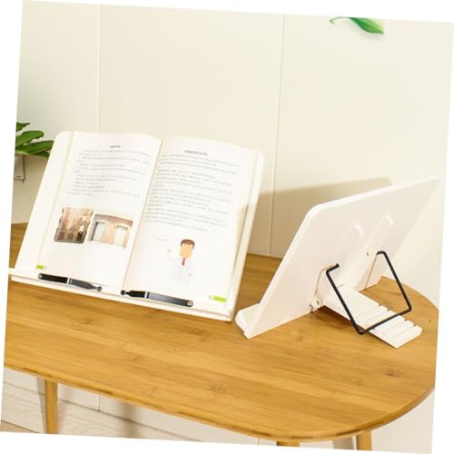 Elegant Wood Book Holder Stand for Cookbooks and Tablets
