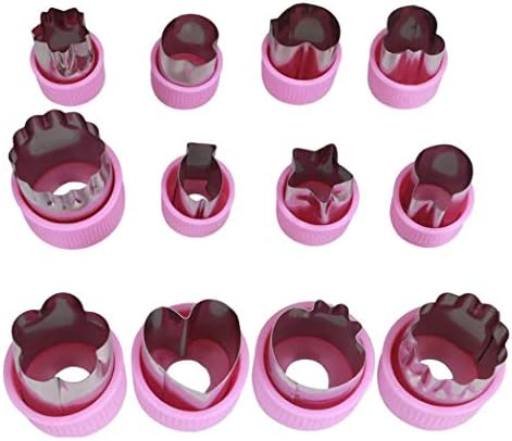Hoshen 12-Piece PP Hand Guard Biscuit Knife Set - Purple