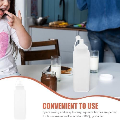 Alipis 1000ml Condiment Squeeze Bottles for Sauces and Salad Dressings