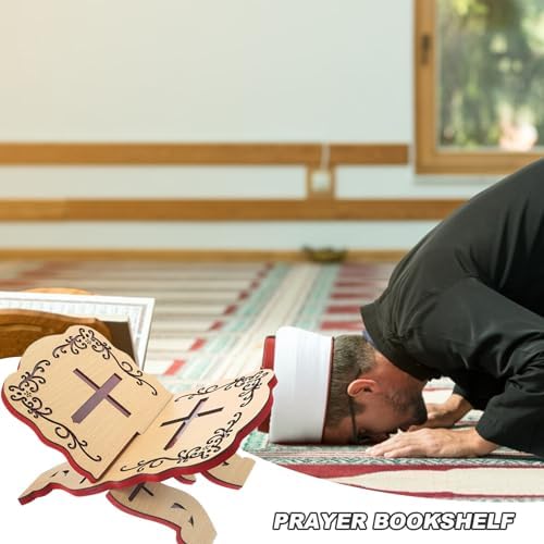 Eioflia Bible Stand Foldable Wooden Quran Holder 1