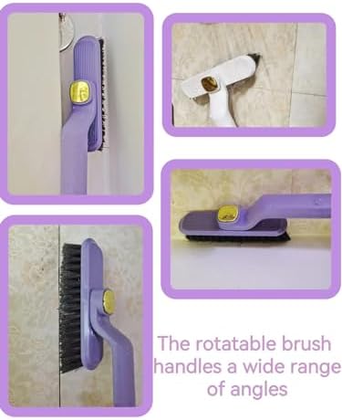 2Pcs Rotating Crevice Brush for Bathroom and Small Spaces