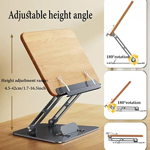 Adjustable Book Stand with Heat Dissipation for Laptop and Cookbook