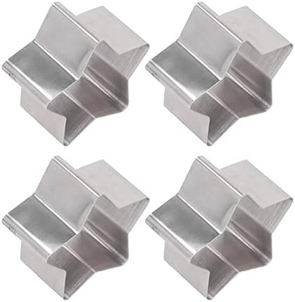 CEEKIES 4Pcs Star Shaped Cake Cutter Set with Lid