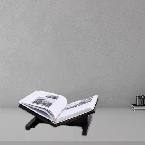 Open Bookstand Cookbook Stand Wooden Non Slip Kitchen Display Rack