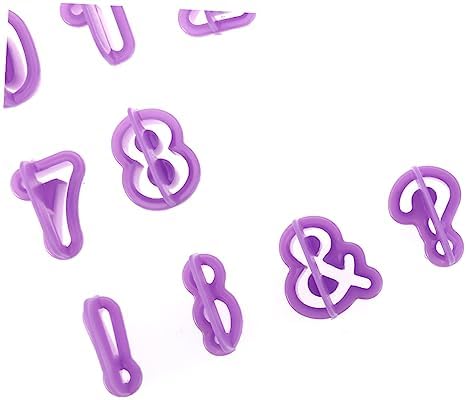 CIYODO 40Pcs DIY Alphabet Letter Number Fondant Cake Cutters Set
