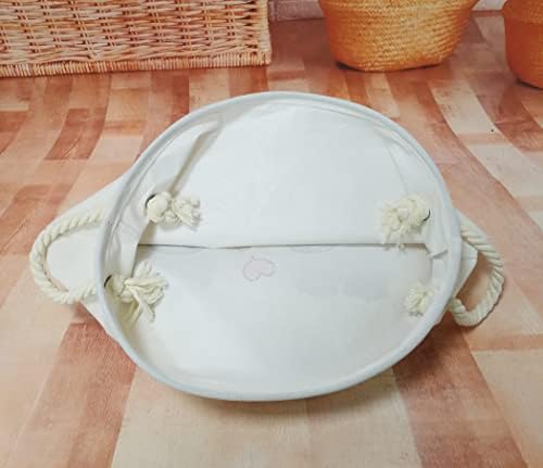 VAIVUSTO Round Laundry Basket for Kids
