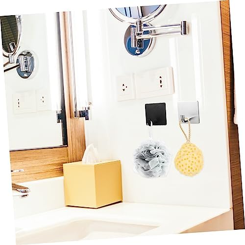 VALICLUD 4PCS Stainless Steel Wall Hooks for Towels Keys and More