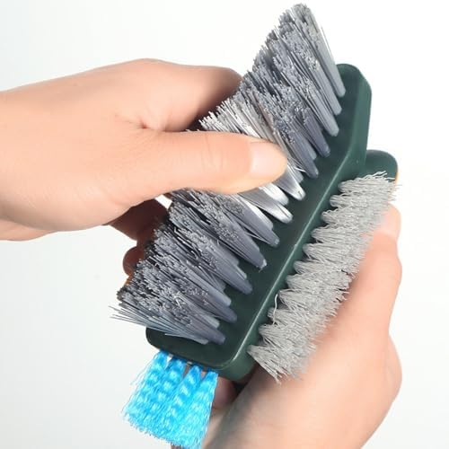 Multi Functional Gap Cleaning Brush with V-Shape and Silicone Scraper