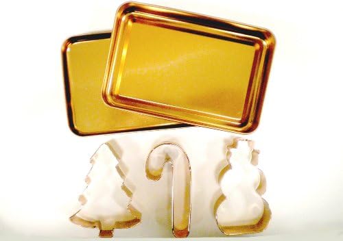 Global Decor Christmas Cookie Cutter Set with Copper Plated Cutters