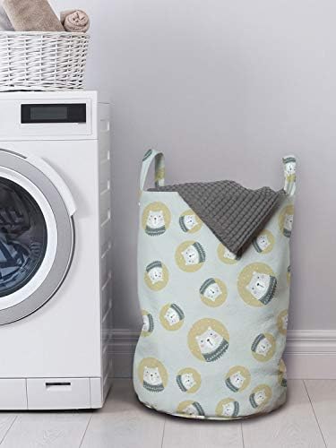 Ambesonne Scandinavian Laundry Bag with Polar Bear Design