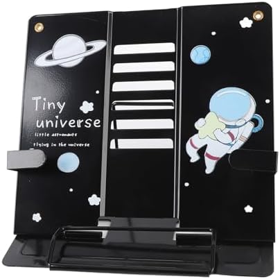 Asixxsix Small Metal Book Stand with Pattern Design 1