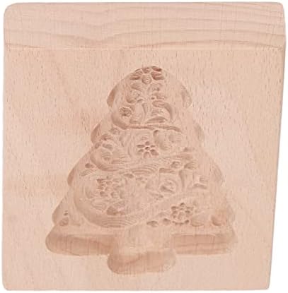Elelif Wooden Cookie Cutter with Engraved Patterns