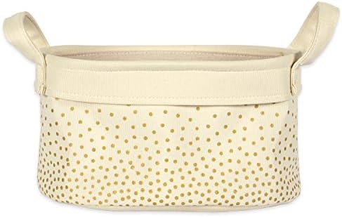 DII Canvas Laundry Basket Set of 2 Confetti Gold 1