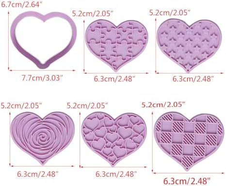 Uqezagpa Cookie Cutters Valentine Heart Shapes Baking Tool 1