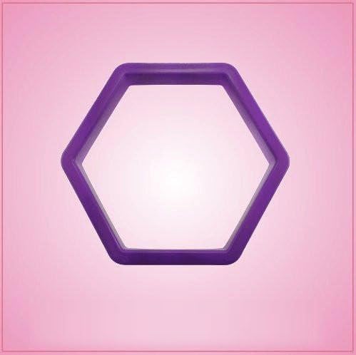 CusCus Purple Hexagon Cookie Cutter