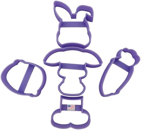 Hearts Treasure Easter Bunny Cookie Cutters 5 Pack