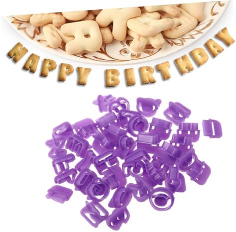OKUMEYR 40Pcs Alphabet Number Cookie Cutters Set