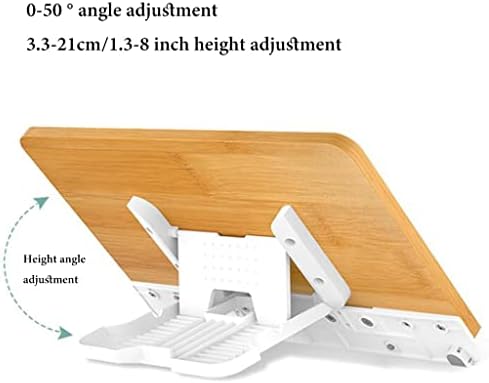 Wooden Cookbook Holder Stand Adjustable and Foldable