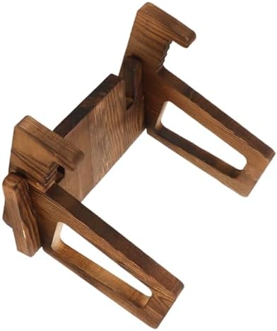 IMIKEYA 2pcs Wooden Recipe Stand Cookbook Holder Kitchen Decor
