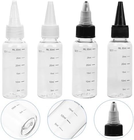 Alipis Reusable Squeeze Bottles with Scale 8 Pcs