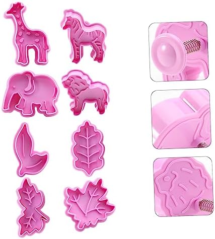 OKUMEYR 2 Sets 8pcs 3D Christmas Cookie Cutters