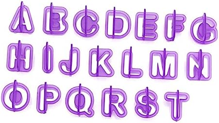 CIYODO 40Pcs DIY Alphabet Letter Number Fondant Cake Cutters Set
