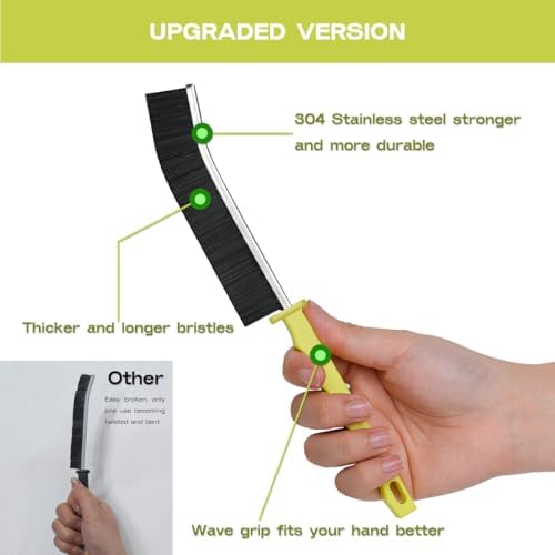 Crevice Cleaning Brush - PBT Stainless Steel for Tight Spaces